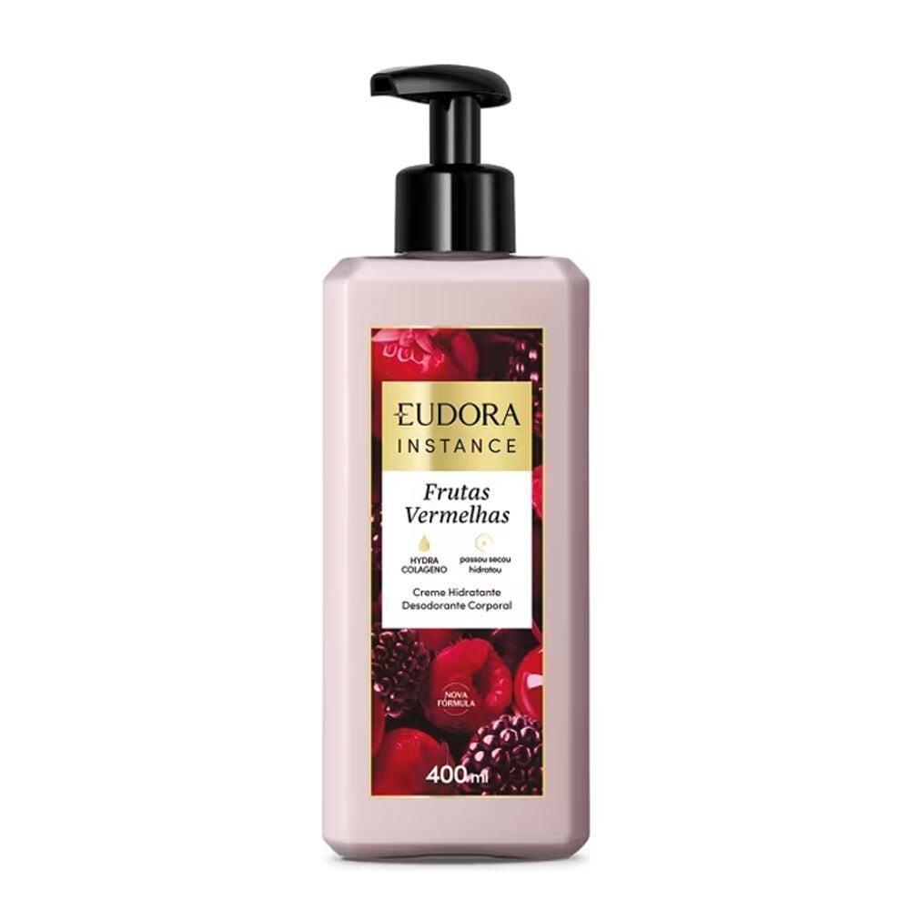 Creme Hidratante Desodorante Corporal Eudora Instance - Frutas Vermelhas