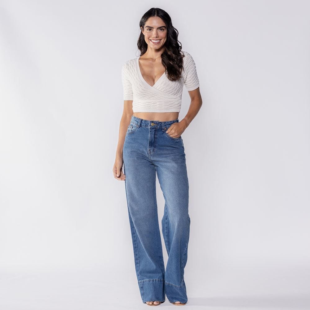 Cropped De Tricot Boby Blues