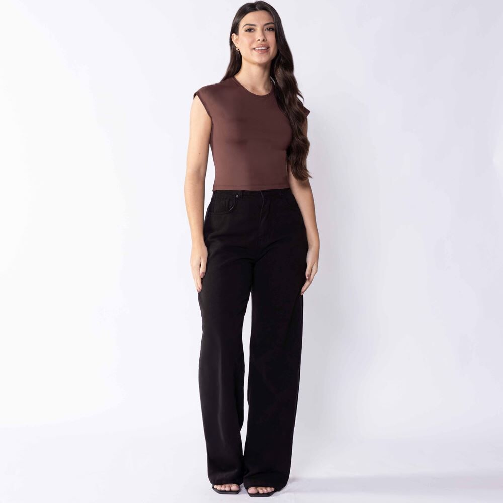 Cropped Feminino Com Manga Japonesa Boby Blues