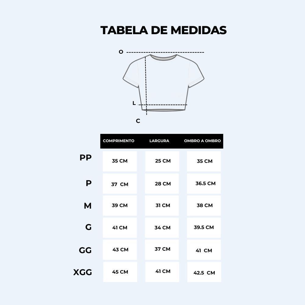 Cropped Feminino Gola Redonda Em Ribana Boby Blues