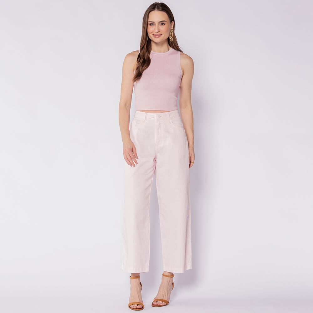 Cropped Regata Feminino Tricot Patricia Foster