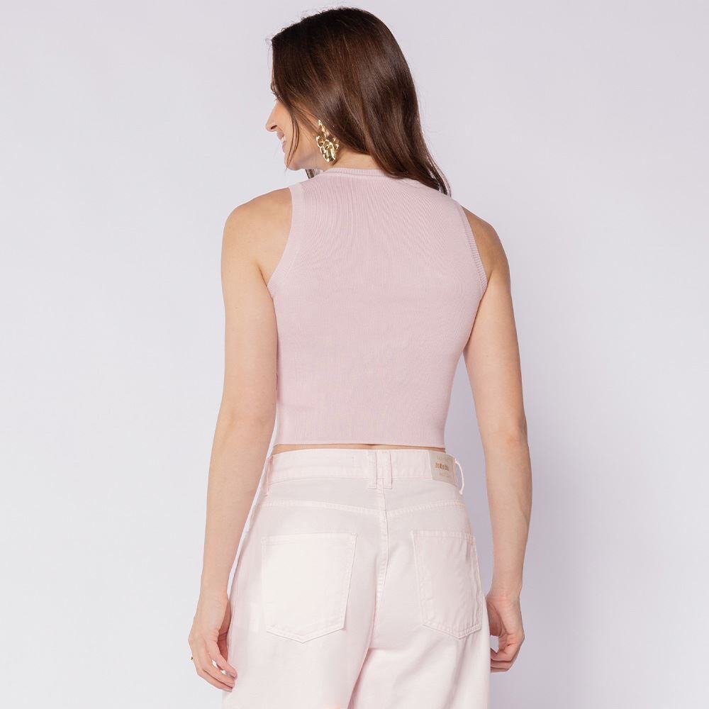 Cropped Regata Feminino Tricot Patricia Foster
