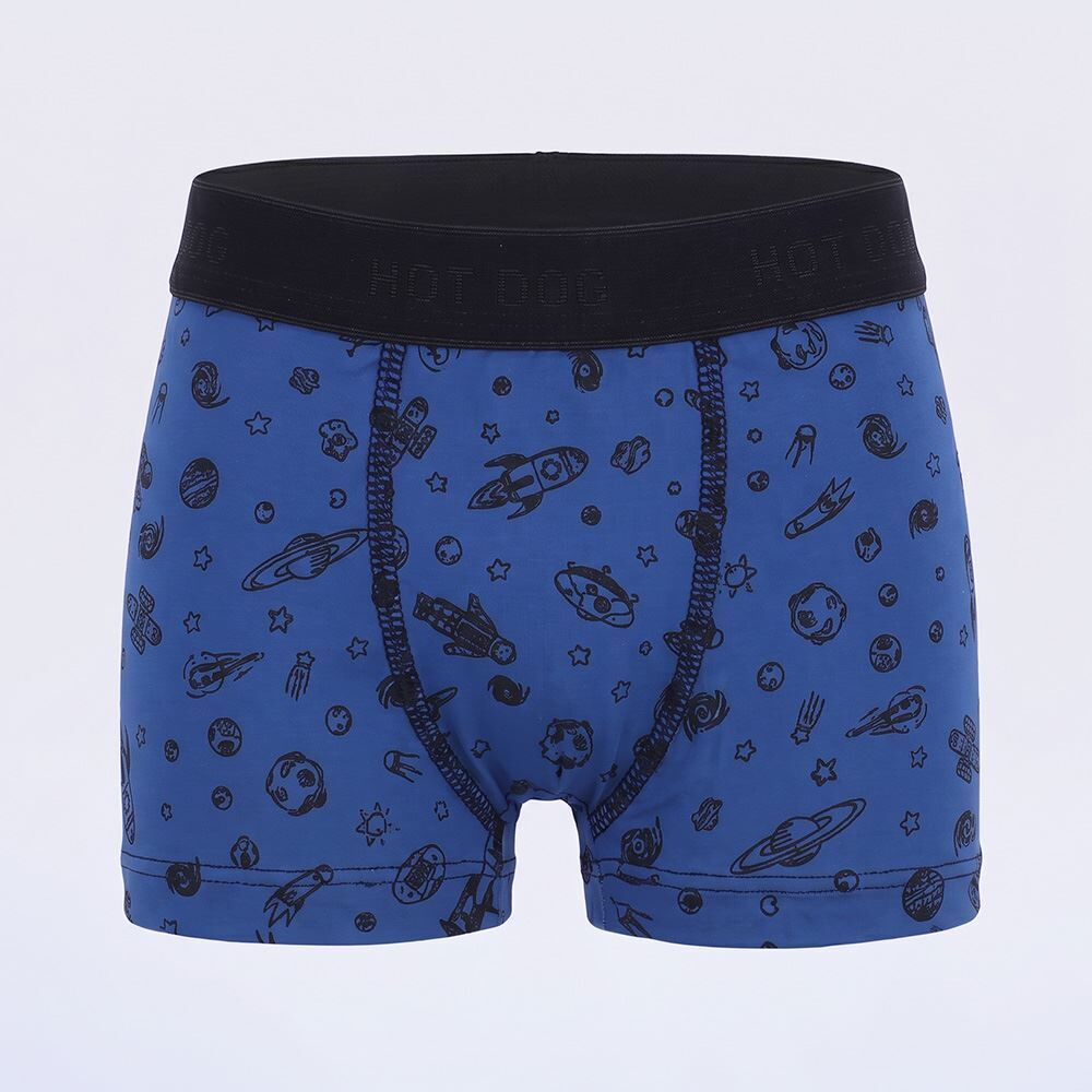 Cueca Boxer Infantil 2 a 10 Anos Em Microfibra Hot Dog