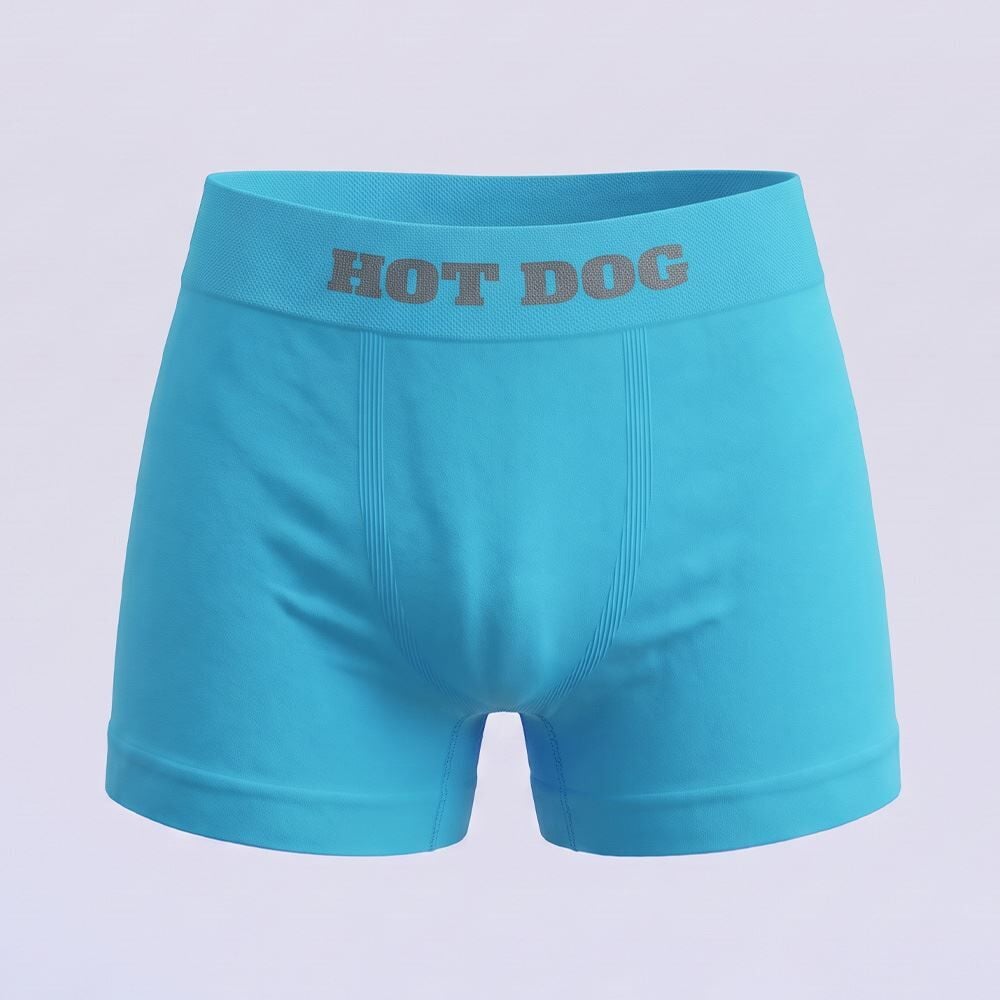 Cueca Boxer Infantil 4 a 8 Anos Sem Costura Hot Dog