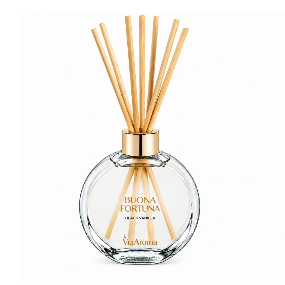 Difusor de Ambientes com Varetas 200Ml Buona Fortuna - Black Vanilla
