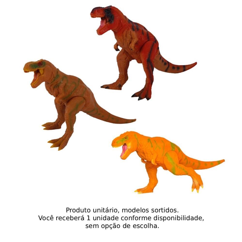 Dinossauro Tiranossauro Rex 20Cm Articulado Db Play - Sortido