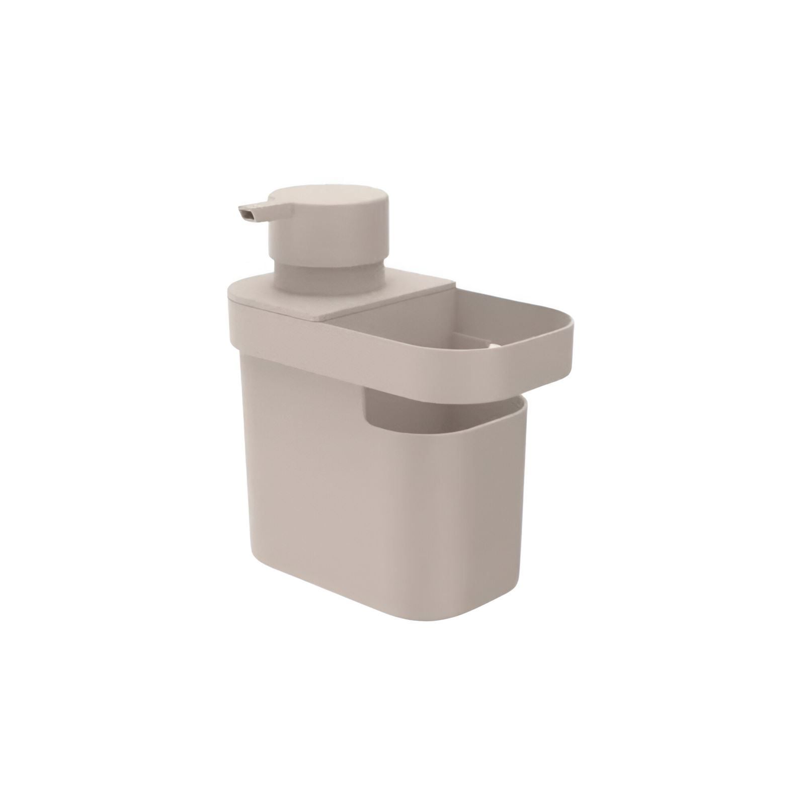 Dispenser Para Detergente Com Organizador De Pia Trium Ou 650Ml - Bege