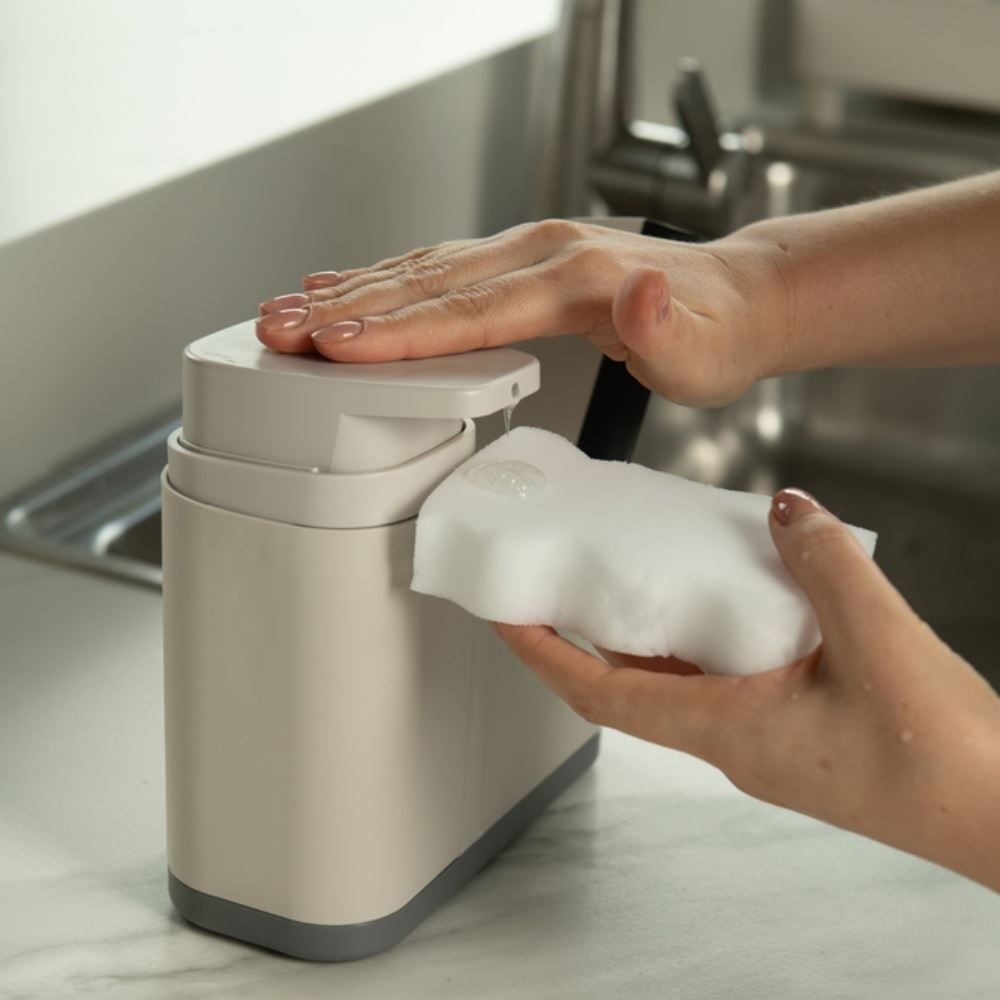 Dispenser Organizador Porta Detergente Liv 550Ml Ou - BEGE