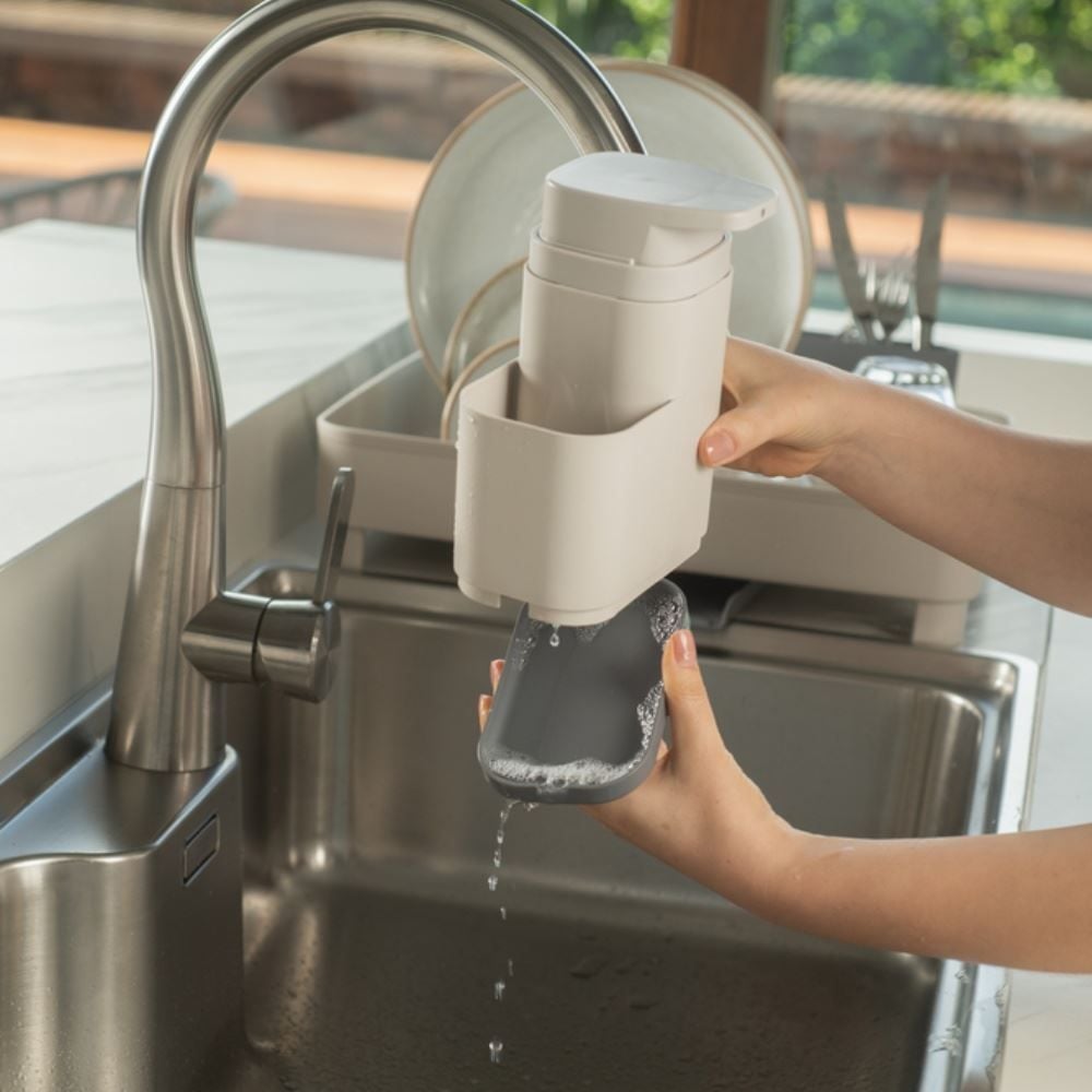 Dispenser Organizador Porta Detergente Liv 550Ml Ou - BEGE