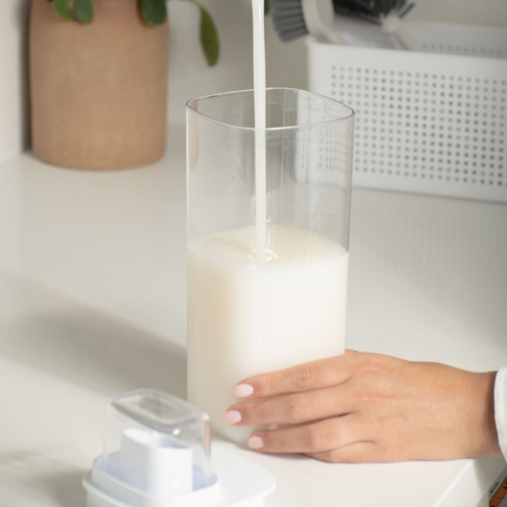 Dispenser Quadrado para Lavanderia Flow Ou 1,5 Litros - BRANCO FECHADO