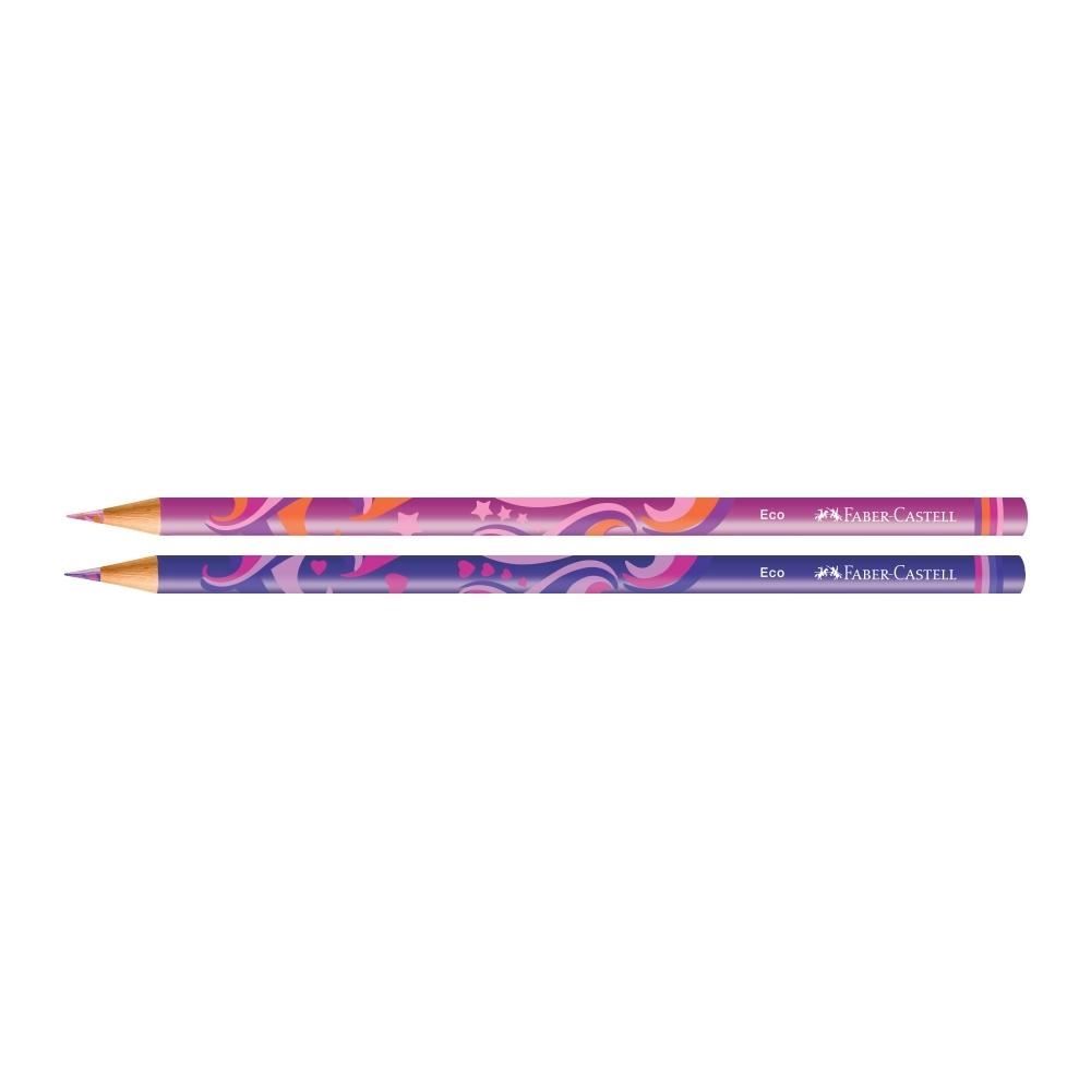 Ecolápis De Cor 12 Cores + 2 Cores Misturinha Faber Castell - Unicórnio