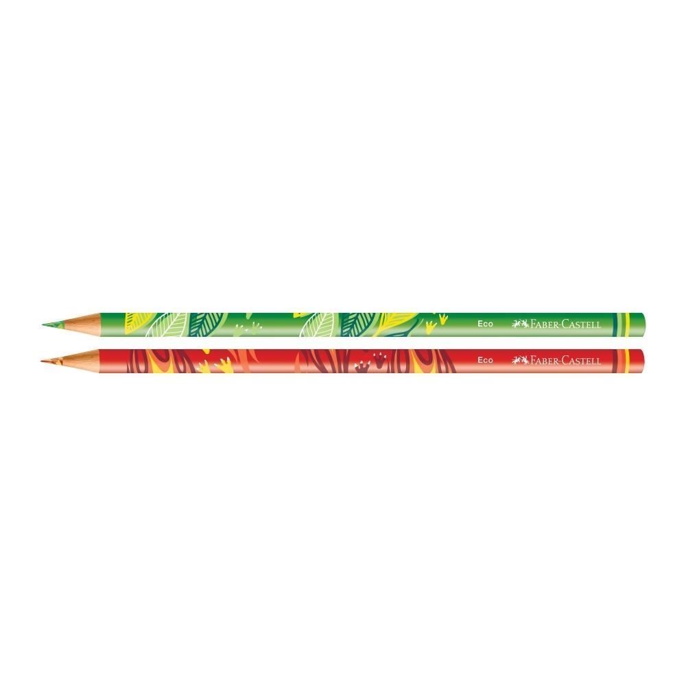 Ecolápis De Cor 12 Cores + 2 Lápis Misturinha Faber Castell - Dinossauros