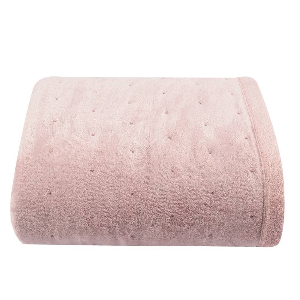 Edredom Casal 100% Poliéster Siena Ultraplush Havan Casa - Rosa Tule