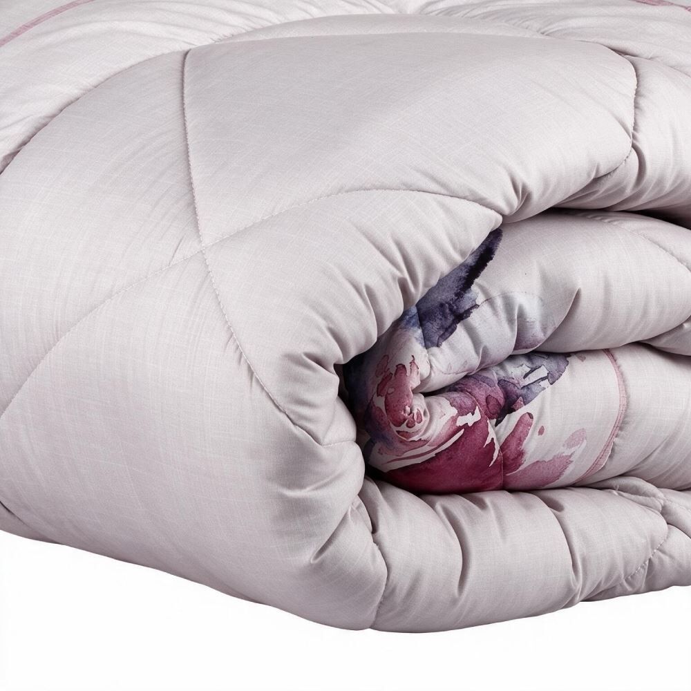 Edredom Casal Dupla Face Plush Versátile Havan Casa - Cecília Floral Rosa