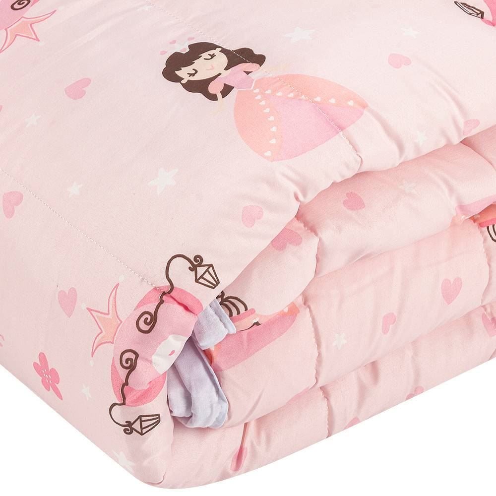 Edredom Casal Microfibra 100% Poliéster Kids Solecasa - Princesa