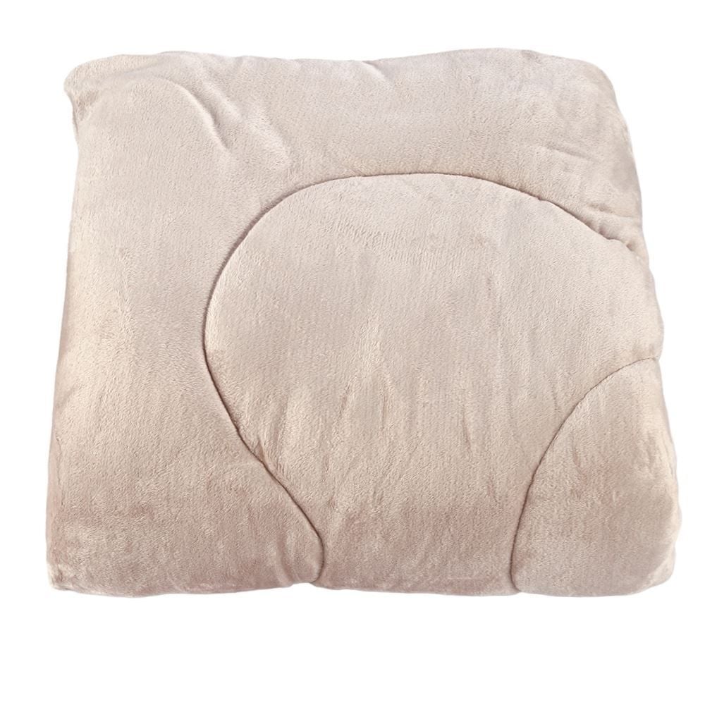 Edredom Casal Plush Inove Provence Havan Casa - Bege