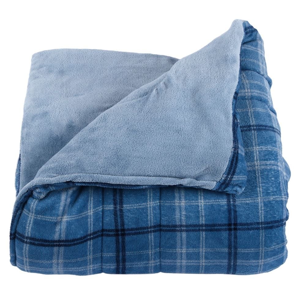 Edredom Casal Provence Estampado Havan Casa - Enzo Azul