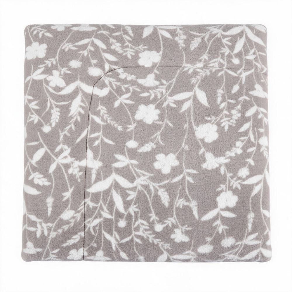 Edredom Casal Provence Estampado Havan Casa - Yasmin Floral Cinza