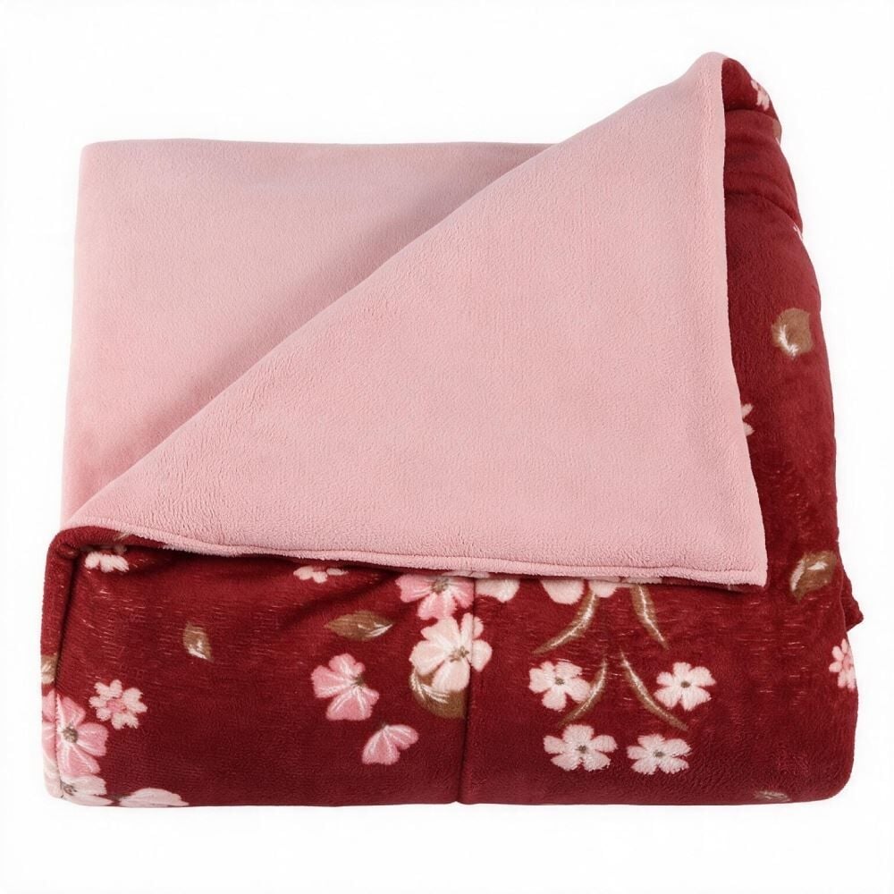 Edredom Casal Provence Estampado Havan Casa - Nina Floral Rosa