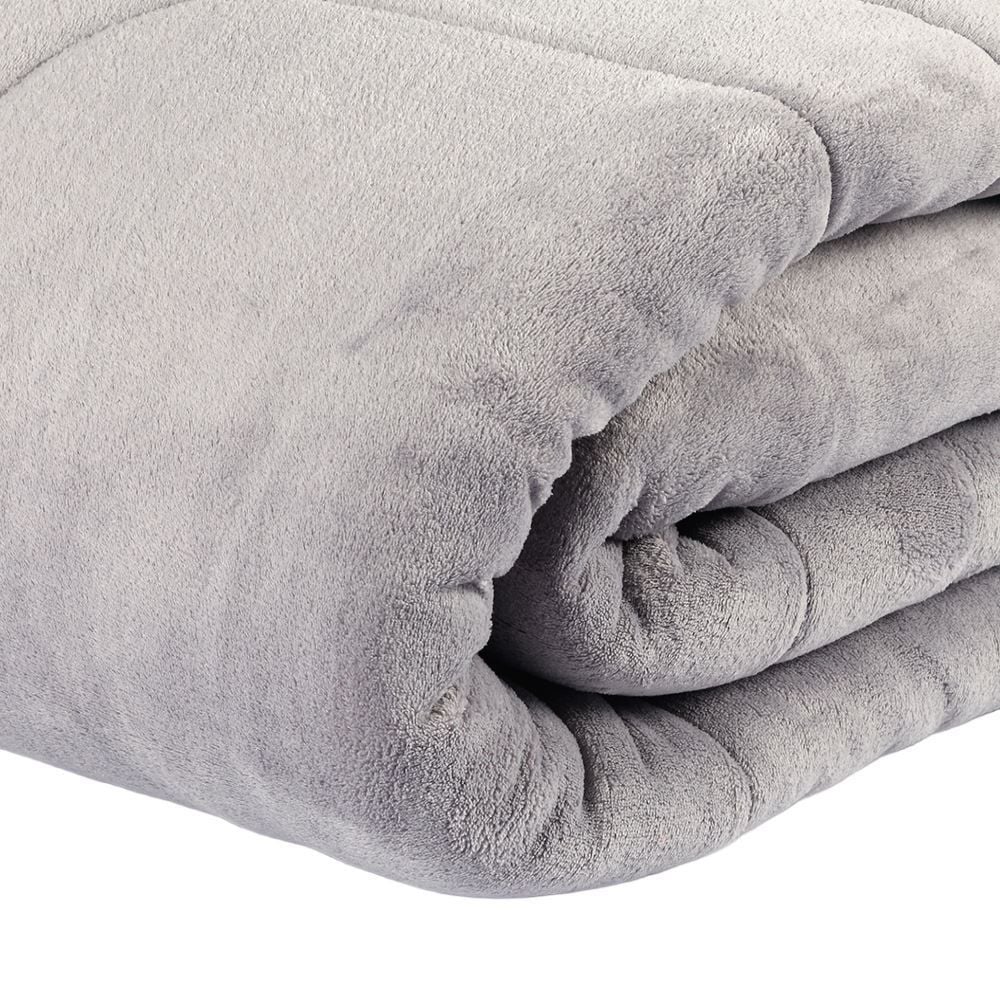 Edredom Provence Liso Queen 2,20M X 2,40M Havan Casa - Cinza