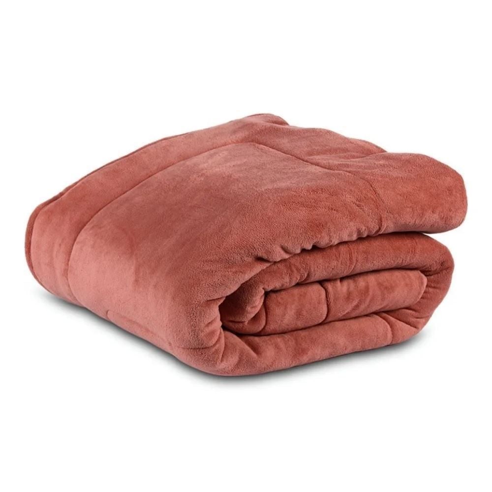 Edredom Provence Liso Queen 2,20M X 2,40M Havan Casa - Argila