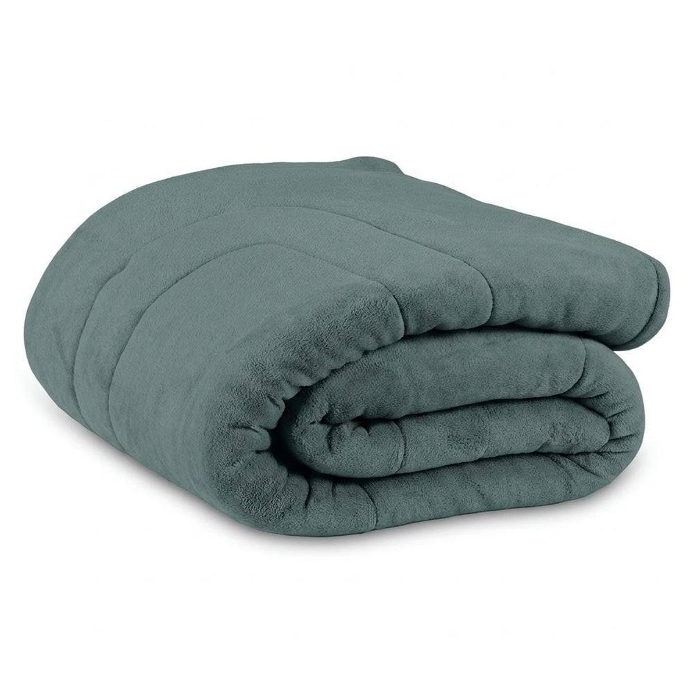 Edredom Provence Liso Queen 2,20M X 2,40M Havan Casa - Verde