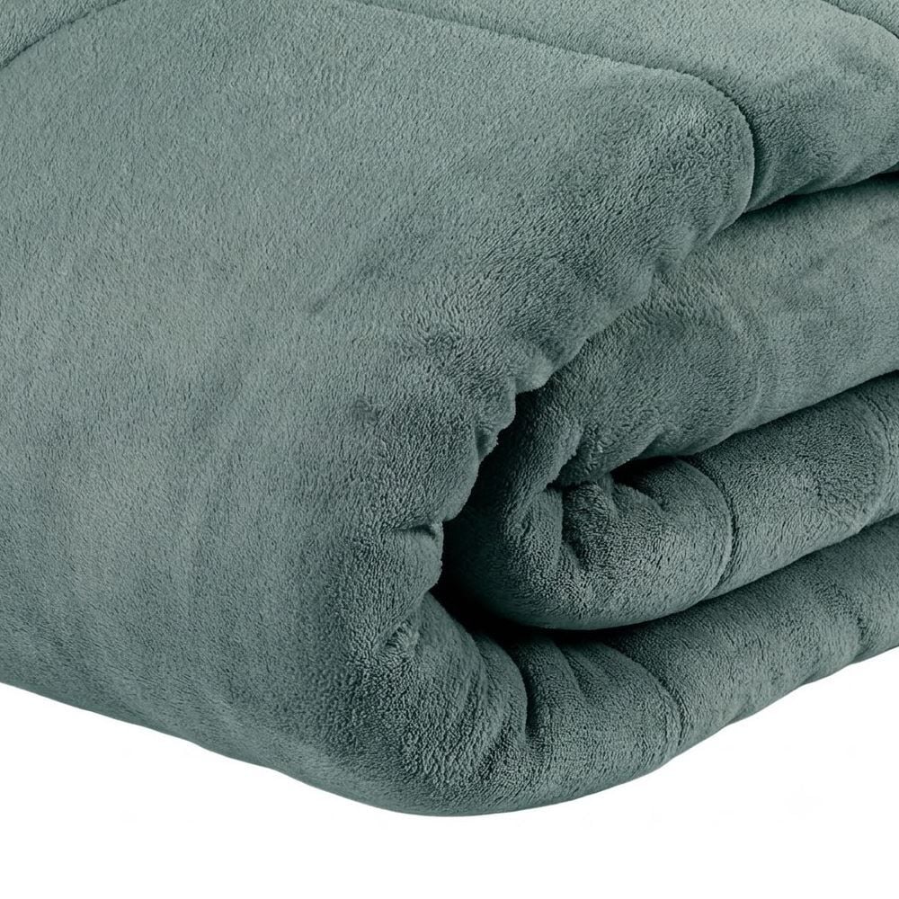 Edredom Provence Liso Queen 2,20M X 2,40M Havan Casa - Verde