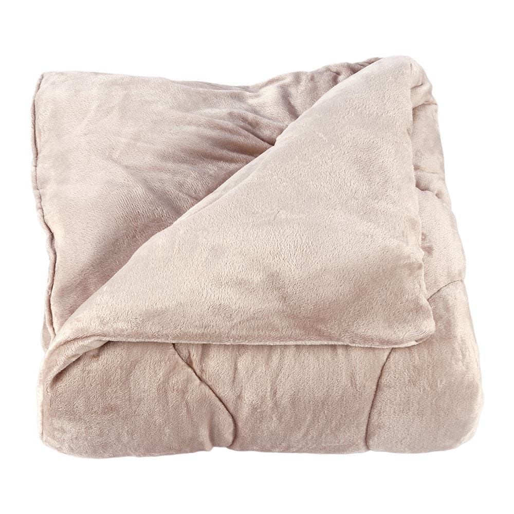 Edredom Provence Liso Solteiro 1,60M X 2,20 m - Bege