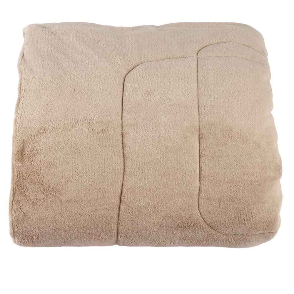 Edredom Provence Liso Solteiro 1,60M X 2,20 m - Bege