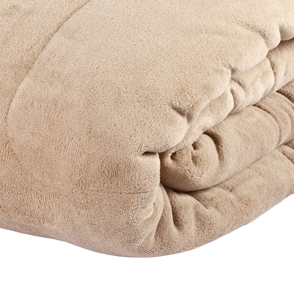 Edredom Provence Liso Solteiro 1,60M X 2,20 m - Bege