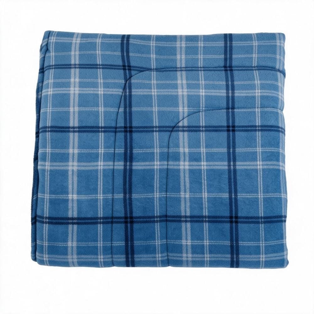 Edredom Queen 100% Poliéster Provence Plush Havan Casa - Enzo Geo Azul