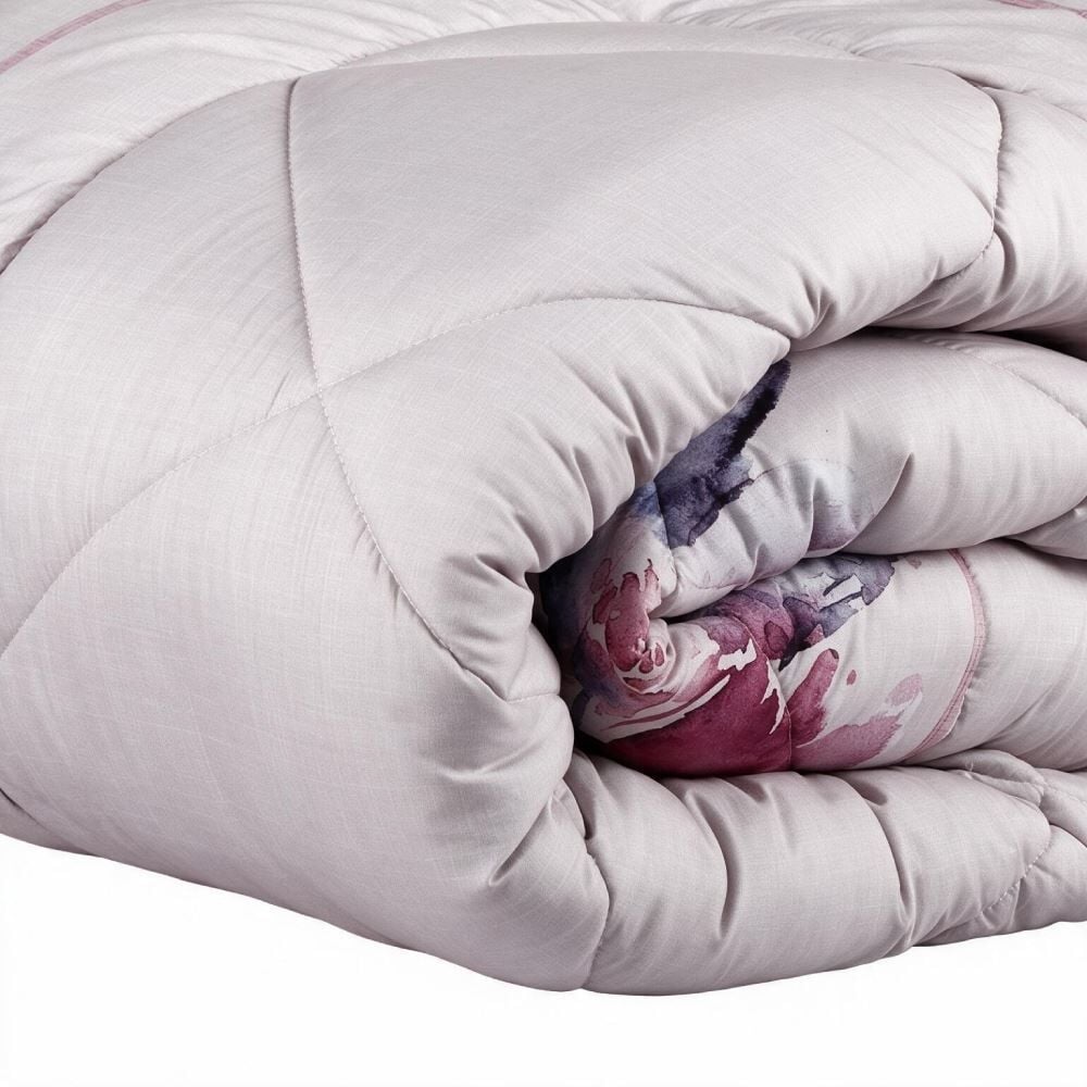 Edredom Queen Dupla Face Plush Versátile Havan Casa - Cecilia Floral Rosa