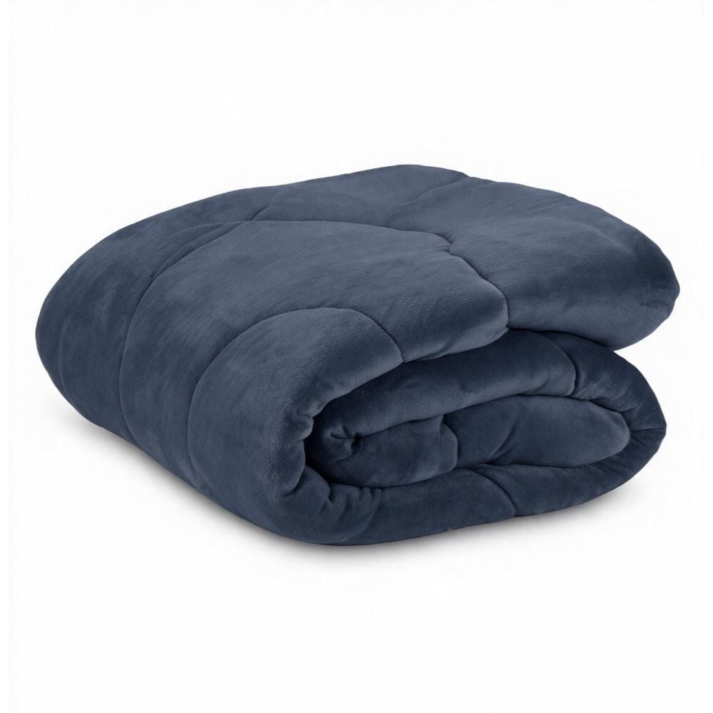 Edredom Queen Plush Inove Provence Havan Casa - Azul Mariner 2