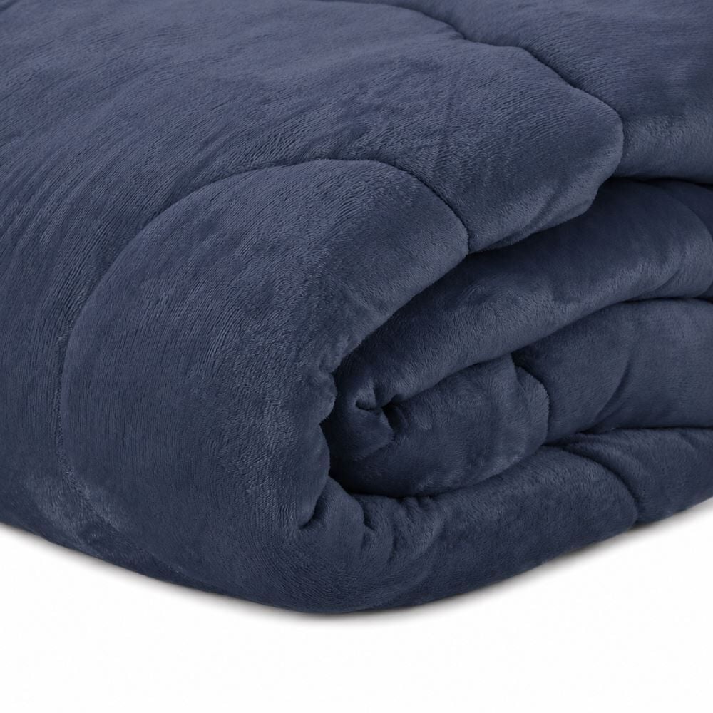 Edredom Queen Plush Inove Provence Havan Casa - Azul Mariner 2