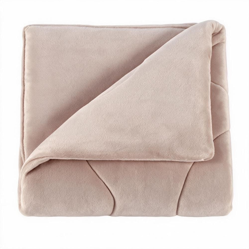 Edredom Queen Plush Inove Provence Havan Casa - Bege