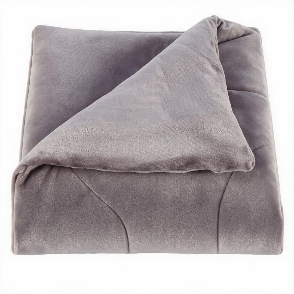 Edredom Queen Plush Inove Provence Havan Casa - Cinza Lunar