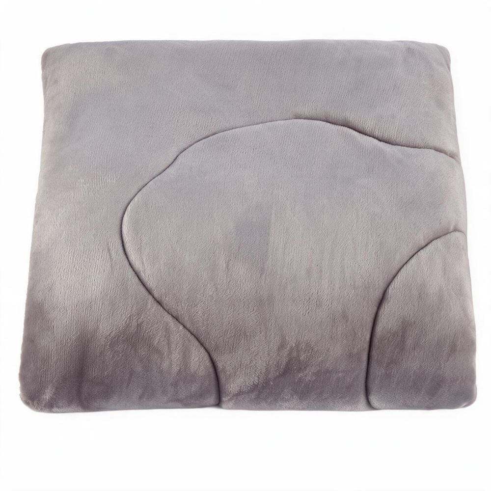 Edredom Queen Plush Inove Provence Havan Casa - Cinza Lunar