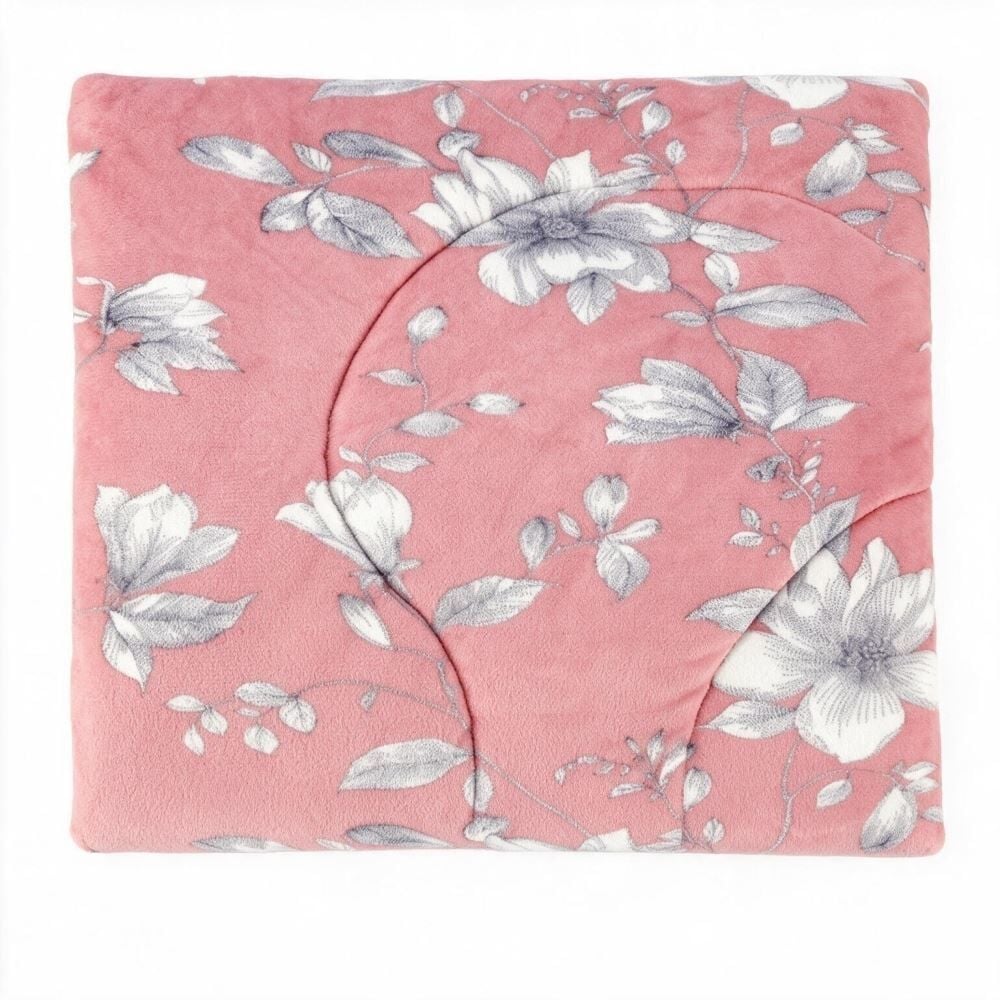 Edredom Queen Plush Inove Provence Havan Casa - Livia Floral Rosa