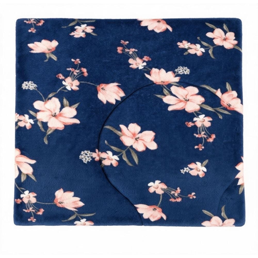 Edredom Queen Plush Inove Provence Havan Casa - Zoe Floral Azul
