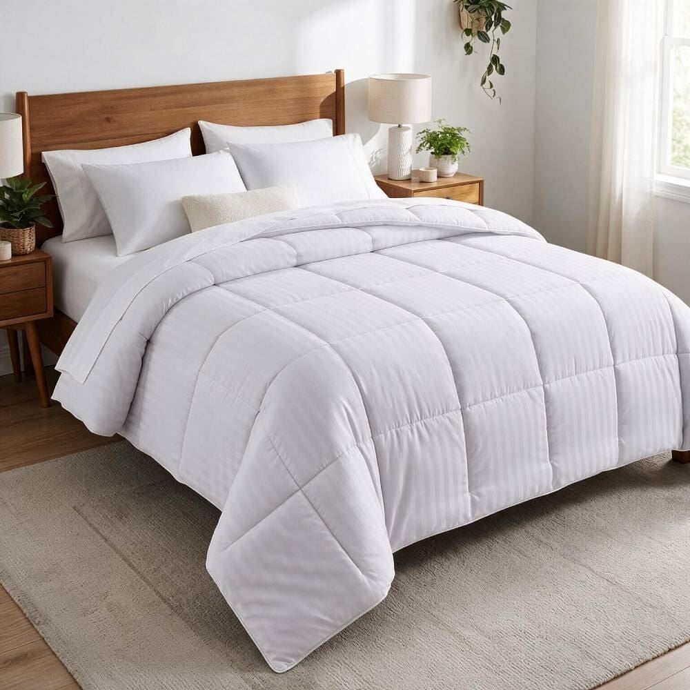 Edredom Queen Toque de Pluma Firenze Havan Casa - Branco