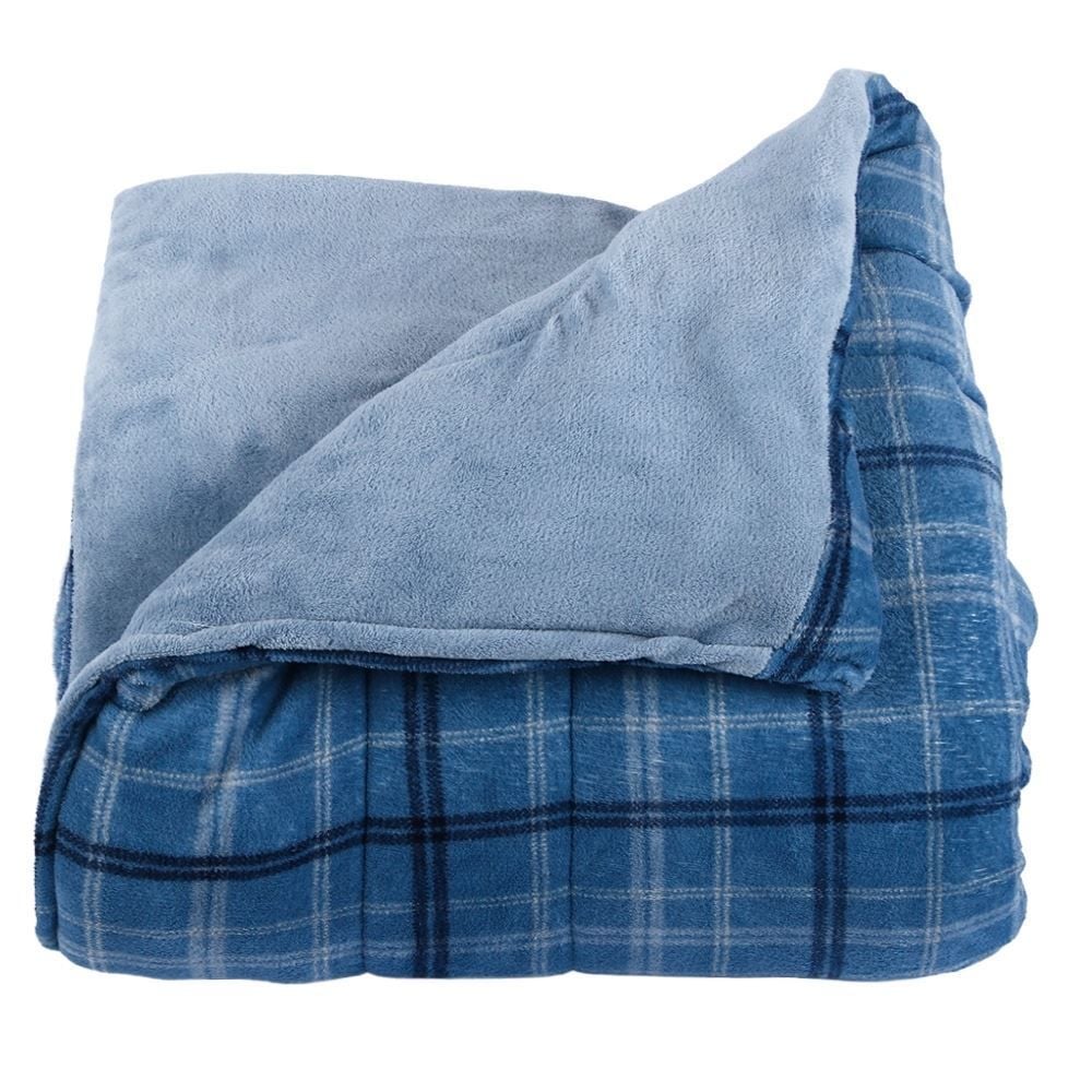 Edredom Solteiro Estampado Provence Havan Casa - Enzo Azul