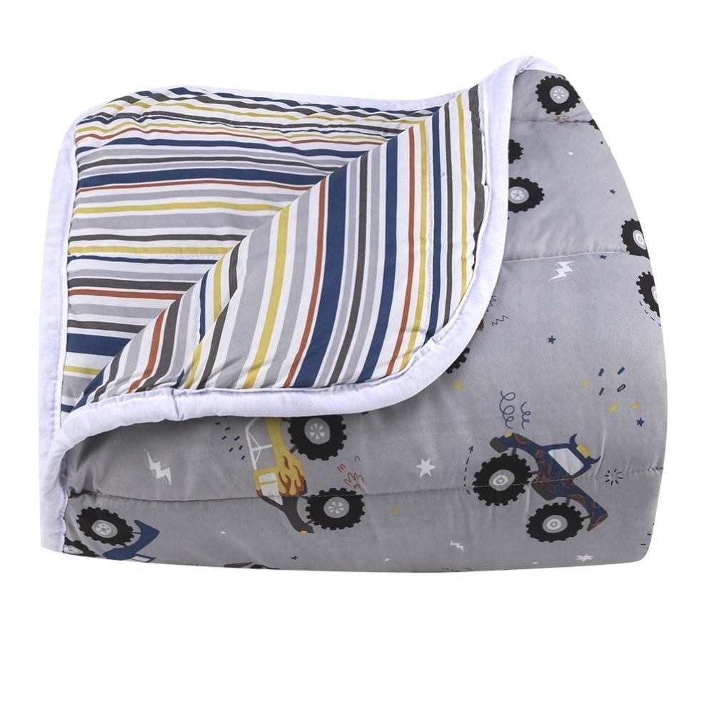 Edredom Solteiro Microfibra 100% Poliéster Kids Solecasa - Truck