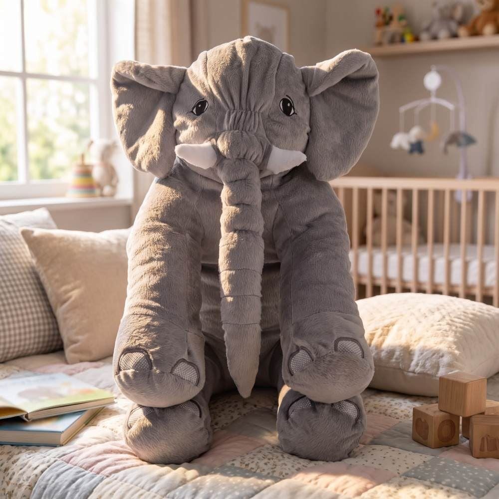 Pelúcia de Elefante Grande Bichinhos Carinho - Sortido