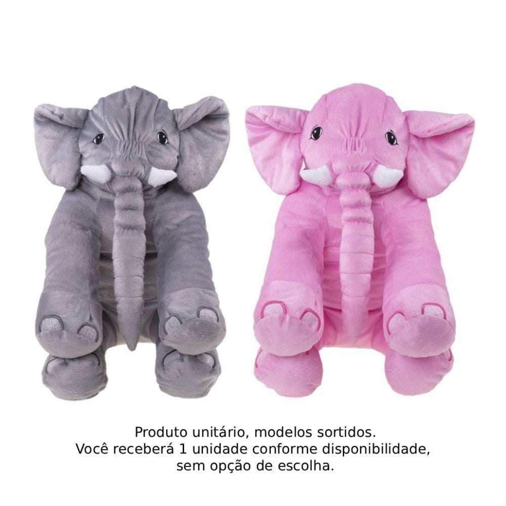 Pelúcia de Elefante Grande Bichinhos Carinho - Sortido