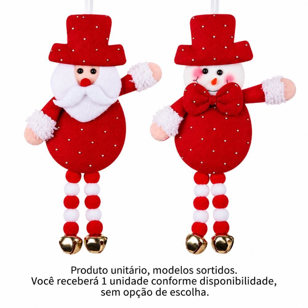 Enfeite Natalino com Guizo 24Cm Florarte - Sortido