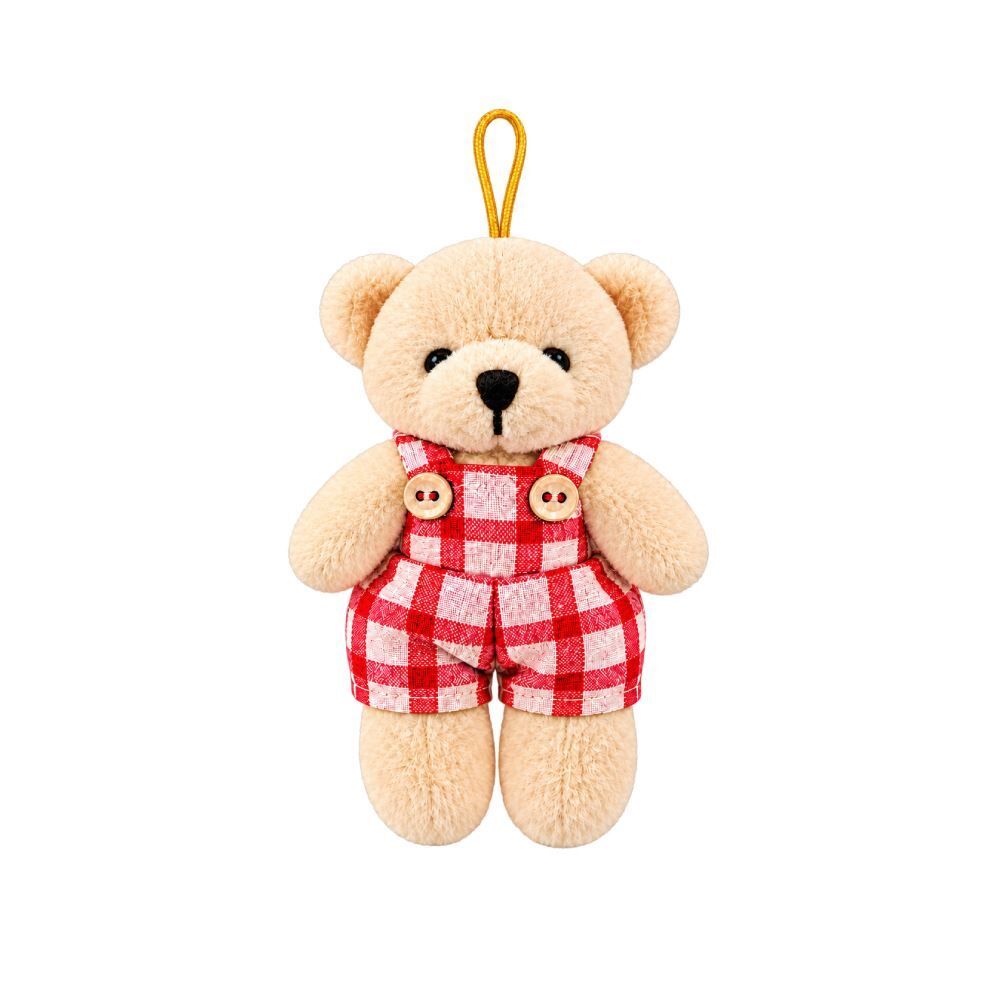 Enfeite Natalino Pelúcia Urso Off White 13Cm Tuut - Sortido