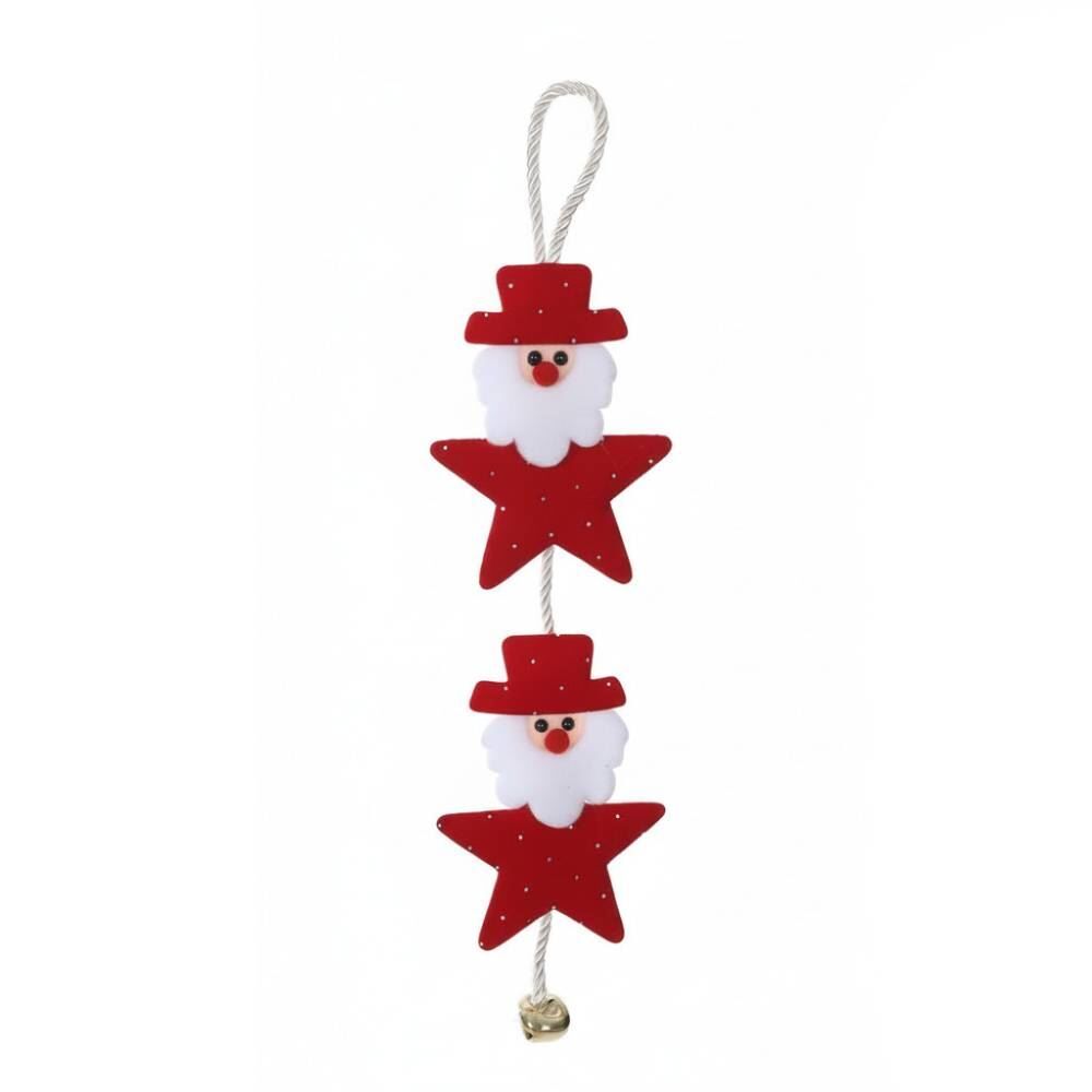 Enfeite Natalino Vertical com Sino 31Cm Florarte