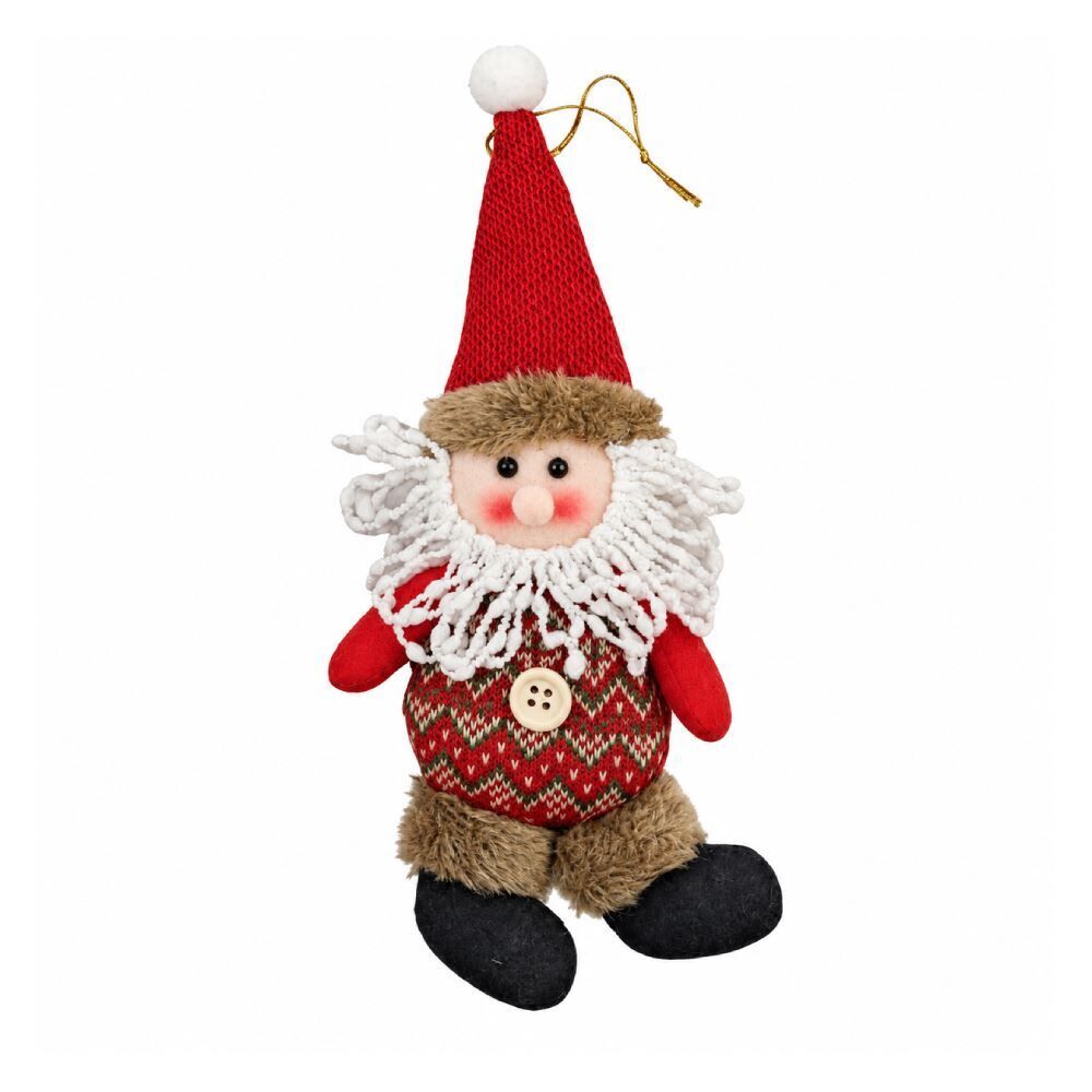 Enfeite Papai Noel Rustico 20Cm Rio Master