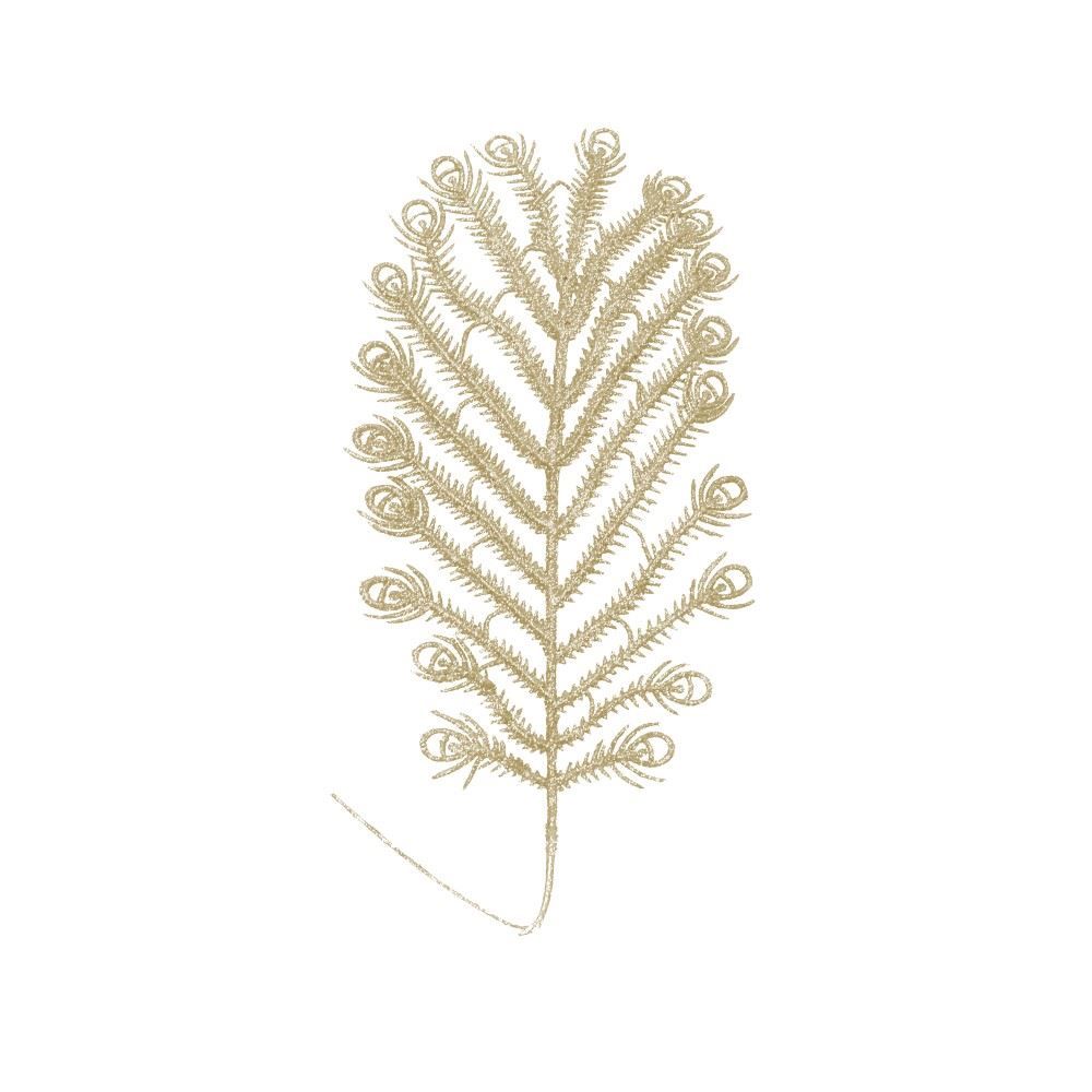 Pick Samambaia 25 Cm Havan Casa 4 Pçs - Dourado