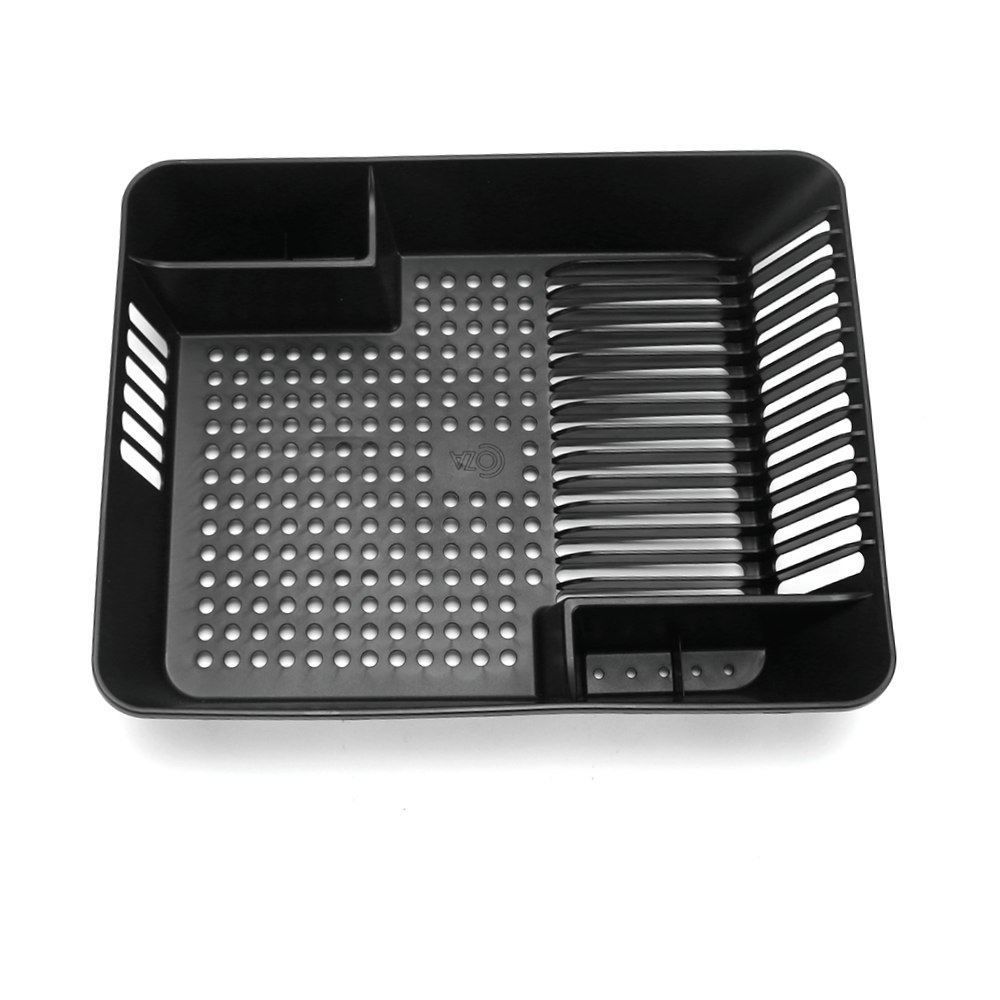 Escorredor De Louças Em Plástico Basic Coza 45Cm - Preto